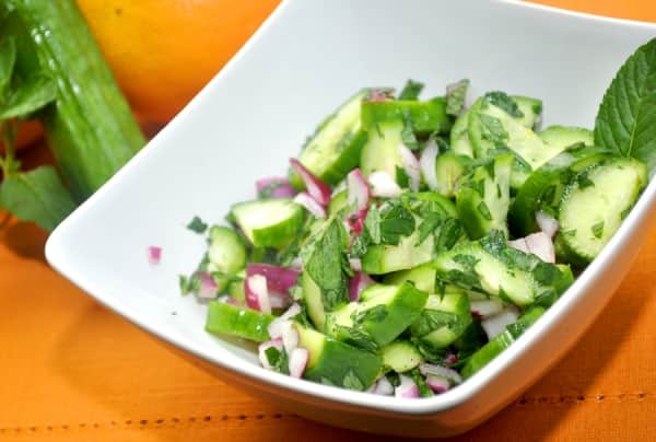 SALAD: Cara-Cara, Cucumber & Mint Salad